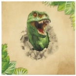 Papírové ubrousky s motivem Dino, 12 ks