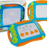 Magnetická kreslicí tabulka s razítky LeanToys