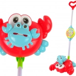 Svítící Krab Pchací Hračka S Hudbou