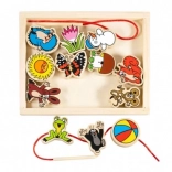 Detoa provlékačka KRTEČEK – dřevěná navlékací sada