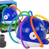 Velryba fontána voda modrá zahrada