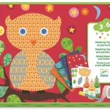 Magické malování s houbičkou – lesní zvířátka