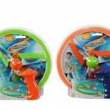 létající disk na natažení – plastový barevný