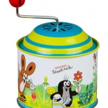 Hrající skříňka s kličkou KRTEK, kovová 8 cm