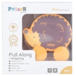 Dřevěná tahací hračka ježek