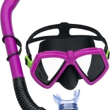 Růžový potápěčský set s maskou a šnorchlem