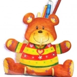 3D puzzle stojánek na tužky Medvídek s barvami ARTLOVER