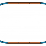 Piko podloží pro sadu kolejí A – základní ovál H0