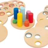 Logická dřevěná nasouvací hra Small Foot