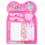 Sada doplňků pro panenky s lahvičkou, plenkou a dudlíkem