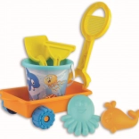 Androni sada na písek Šťastná Rybka s vozíkem