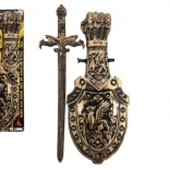 Dětský plastový meč se štítem 48 cm