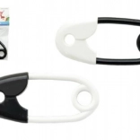 Chrastítko ve tvaru špendlíku černobílé 12 cm