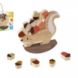 Bino balanční hra veverka ze dřeva