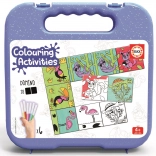 Vybarvovací domino Zvířátka s fixy