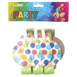 Párty frkačky s tečkami 6 ks