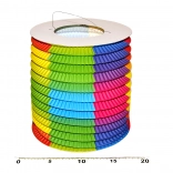 Lampion válcový duhový 15 cm