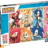 Clementoni puzzle ježek Sonic MAXI 60 dílků