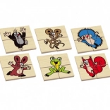 Dřevěné puzzle KRTEK 6 motivů od DETOA