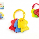 Chrastítko klíče pro miminka – barevný set přívěšků