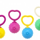 Retro plastové chrastítko s kuličkou (0m+)