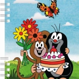 Zápisník A6 s kroužkovou vazbou - Krtek