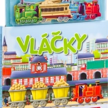 Knižka s magnetkami Vláčky