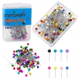 Sada špendlíků s barevnou hlavou - 100 ks