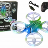 Barevný dron na dálkové ovládání se světly