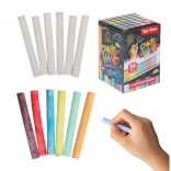 Tabulové křídy bílé a barevné 36 ks v krabičce