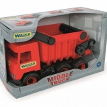 Červená nákladní vyklápěčka Wader Middle Truck