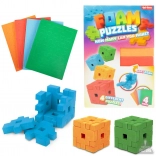 Stavebnice 3D Pěnové Kostky v Krabici