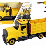 Žluté sklápěcí auto se zvuky a šroubovacím setem