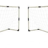 Sada dvou fotbalových branek s tabulí na skóre a příslušenstvím