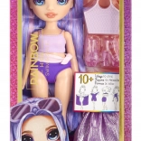 Panenka Rainbow High Plážový Styl - Fialová