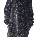 Hřejivá mikinová deka s kapucí COZY NOXXIEZ s herním motivem