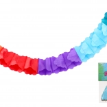 Barevná papírová girlanda 3 m