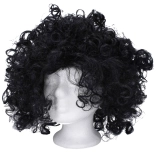Černá paruka s kudrlinami