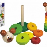 DETOA dřevěná pyramida medvěd