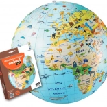 Nafukovací míč glóbus 50 cm – zvířata