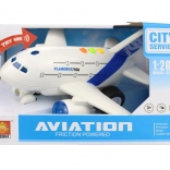Letadlo 1:200 se setrvačníkem, světlem a zvukem