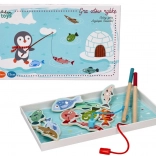 Magnetická hra - Tučňák na rybách