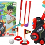 Dětská sada mini golfu s vozíkem na kolečkách