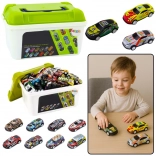 sada kovových autíček v kufříku – 50 kusů