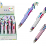 Vícebarevné automatické pero Jednorožec – 6 barev