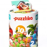 Puzzlika přátelé – moje první číselné puzzle 1–10, 20 dílků