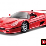 Kovový model Bburago 1:24 Ferrari F50 červená