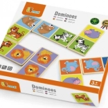 Dřevěné domino se zvířaty