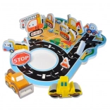 Pěnové koupací samolepky Stavební zóna