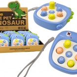 Kapesní hra Whack a Mole písmenka dinosaurus – modrá